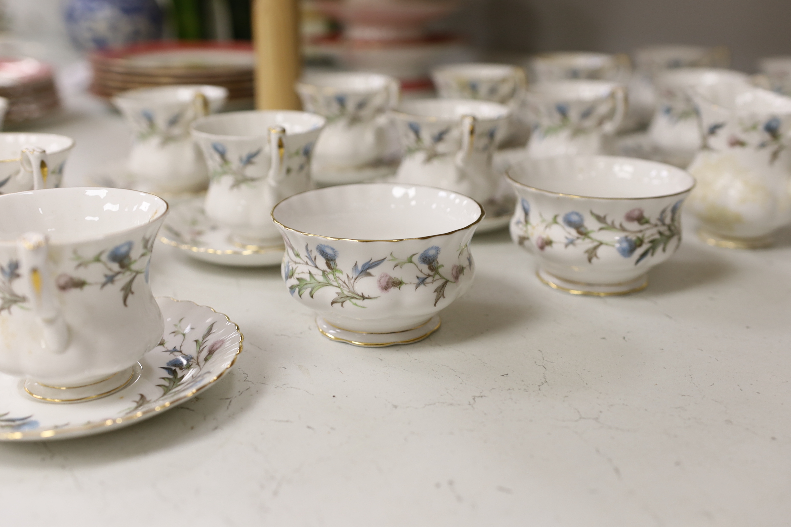 A Royal Albert Brigadoon coffee set